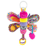 Lamaze Clip On Car Seat and Stroller Toy - Fifi the Firefly - Crinkle Car Seat Toys and Stroller Toys - Sensory Toys for Babies 