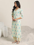 Libas Women'S Cotton Kurta Set (400230O_Off White_M)