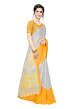 Gosriki Women'S Art Silk Saree (Ramsha-Yellow,Yellow,,B08374QYKZ