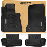 OEDRO Floor Mats Fit for 2016-2024 Chevrolet Camaro, Unique Black TPE All-Weather Guard Includes 1st and 2nd Row: Front, Rear, F