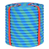 Lopevex 1/2 Inch Braided Polyester Rope, 100 Ft Blue - Arborist Rope for Tree Climbing, Rigging, Pulling, Nautical Rope Swing