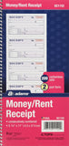 Adams Money and Rent Receipt Book, 2-Part Carbonless, 5-1/4 x 11, Spiral Bound, 200 Sets per Book, 4 Receipts per Page (SC1152) 