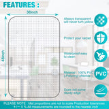BesWin Chair Mat for Carpets, 30 X 48 Transparent Office Chair Mat for Low Pile Carpeted Floors, Computer Desk Chair Mat for