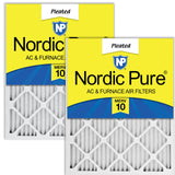 Nordic Pure 14x30x1 (13 15/16 x 29 15/16 x 3/4) Pleated MERV 10 Air Filters 2 Pack