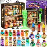 Alritz Mystery Potion Kits for Kids, 20 Magic Mix Witch Potion Bottles, Happy Decorations Ornaments Pumpkin Table Craft Toys Gif