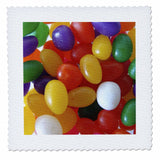 3dRose qs_11446_10 Jumping Jelly Beans Quilt Square, 25 by 25-Inch