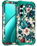 Hekodonk for Galaxy S23 Case,Three Layer Heavy Duty Shockproof Protection Hard Plastic+Soft Silicone Full Body Drop Protective C