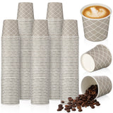 Rtteri 100 Pcs Count 3 oz Disposable Coffee Cups Disposable Espresso Cups Small Paper Cups 3 oz Cups for Coffee Tea Cocoa Juice 