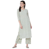 Gosriki Women'S Cotton Straight Kurta With Palazzo (Epsha White_M_White_Medium),White,,B09FDKKNJG