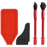 The Complete Silicone Glue Kit Wood Glue Up 4Piece Kit 2 Pack of Silicone Brushes 1 Tray 1 Comb Woodworking Glue Spreader Applic