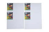 Brustro Artists (12 X 12 Inch) 100% Cotton Canvas Board, Medium Grain, 4 Mm Thickness, Pack Of 4, Suitable For Oil And Acrylic P