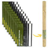 Postsaver Pro-Wrap Standard | Pack of 5 | Fits 3x3to 4x4 Square and 3to 5 Round Posts | Fence Protector | Dual-Layer Rot