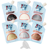 iDIY Ultra Fine Glitter (100g, 3.5 oz Pouch) w EasyPour Bag & FunnelNeutral Colors Extra FineNonToxic, DIY Arts & Crafts, Sc