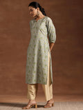 Libas Women'S Silk Regular Kurta (29220_Green Green L