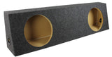 Q Power Dual 12 Sealed Heavy Duty Truck Subwoofer Box Enclosure | HD212-TRUCK