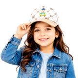 Pick Ur Needs Kids Baseball Cap With Cute Bear Led Light Design Comfort Fit For Boys & Girls Adjustable Buckle (Brown)
