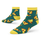 Dynamocks MenS And WomenS Combed Cotton Ankle Length Socks (Pack Of 1) (Multicolour, Free Size) (Ca Pizza)