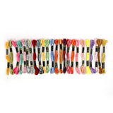 Designers Den 24 Anchor Hand Embroidered Floss And Skeins Thread For Cross Stitch (Multicolour)