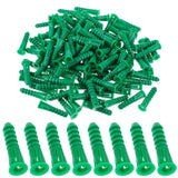 Glooglitter 200 Pcs #12-14-16 x 1-1/2 Inch Ribbed Lightweight Plastic Anchors Drywall Anchors for Hollow Walls Pictures Artwork 
