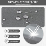 WEOAVRY Outdoor Seat Cushion Set 19x19 Inch Waterproof & Fade Resistant Cushions for Patio Furniture, Removable Cover Deep Seat