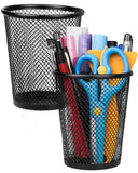 STARFLYER Metal Mesh Pencil Holder Round Pen Cups For Desk Organizer Classroom Organization Pencil Holders Wire Makeup Brush Hol
