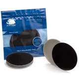 GLASS POLISH 4.5 PRO Felt Polishing Pads for Cerium Oxide Glass Polishing, Scratch Removal and Professional High Gloss Finish on