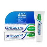 Sensodyne Fresh Mint Sensitive Toothpaste, ADA Accepted Toothpaste for Cavity Prevention and Sensitive Teeth Treatment 4 Ounce