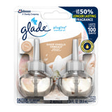 Glade PlugIns Refills Air Freshener, Scented and Essential Oils for Home and Bathroom, Sheer Vanilla Embrace, 1.34 Oz, 2 Count