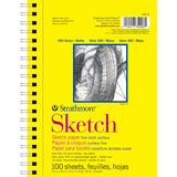 Strathmore 300 Series Sketch Pad, 5.5x8.5 inch, 100 Sheets, Side Wire Artist Sketchbook for Drawing, Illustration, Art Class S