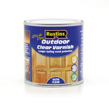Rustins 250ml Outdoor Varnish Satin, Clear