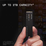 Western Digital WD_BLACK 1TB SN770 NVMe Internal Gaming SSD Solid State Drive - Gen4 PCIe, M.2 2280, Up to 5,150 MB/s - WDS100T3