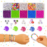 SILLYME 1350 pcs Bracelet Making Set for Jewellery Making Kit for Girls, Beads kit Jewellery Making Materials kit Beads for Br