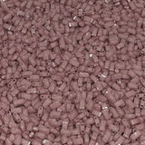 Miyuki Half Tila Beads - 2 Hole Rectangle Beads, 5x2.3x1.9 mm, 5 Grams Glass Beads Dried Rose (HTL599)