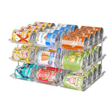 Attelite Can Organizer for Pantry, 3 Sets 3 Tiers Can Storage Organizer Pantry,Soda Can Organizer for Fridge 36 Cans Rack Automa