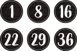 Spot On Floor Markers Modern Farmhouse Numbers 1-36, 4