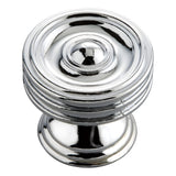 Hickory Hardware Williamsburg Collection Knob 1-1/4 Inch Diameter Chrome Finish