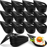 Gandeer 200 Pcs 4inch Tear Drop Mini Appetizer Plates Spoons Plastic Tasting Spoons, Dessert Bowls & Mini Dessert Containers Dis