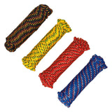 Diamond Braided Polypropylene Rope Nylon Mix Thick Heavy Duty Ropes 1/4 inch 100ft High Strength Perfect for Clothesrope Camping
