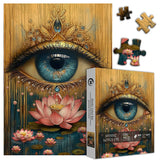 Lotus Eye Puzzles for Adults 1000 Pieces, Flower Eyes Art Themed, Vintage Beautiful Impossible Challenging Jigsaw Puzzles