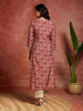 Gosriki Women'S Cotton Blend Straight Printed Kurta (Orry Red-Gs_Xxl_Red_Xx-Large),Red,2,B0CNXVK82F