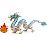 Gemini&Genius Chinese Dragon Toys, 2024 Year of The Sea Dragon Mascot Action Figures, Standing Dragon Animals, Toy Gifts or Orna