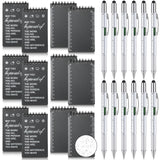 Gueevin 24 Pcs Waterproof Notebook Tactical With Mutitool Pen 3 X 5 Weatherproof Top Spiral Notebook Pocket Notepad For Outdoo