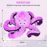 BUYPOW Dog Squeaky Toys Octopus - Tough Plush Large Medium & Small Toys - Stuffed Funny Cute Animals Puppy Pet Toy for Dog Birth