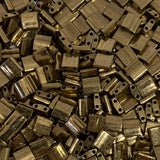 Miyuki Tila Beads - 2 Hole Square Beads, 5x5x1.9 mm, 5 Grams Glass Beads Dark Bronse (TL457)