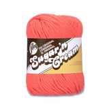 Lily Sugar N Cream The Original Solid Yarn, 2.5oz, Medium 4 Gauge, 100% Cotton Tangerine Machine Wash & Dry