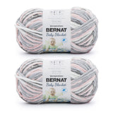 Bernat Baby Blanket Baby Grays Yarn - 2 Pack of 300g/10.5oz - Polyester - 6 Super Bulky - 220 Yards - Knitting/Crochet