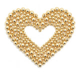250pcs 18K Gold Filled Spacer Set, Round Seamless Smooth Brass Components, Durable Metal Spacers for DIY Necklace Bracelet Jewel
