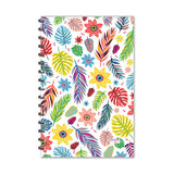 ESCAPER Floral Diary, A5 Size, 160 Ruled Smooth Pages, Laminated Soft Cover, Writing Notebook, Spiral Notepad, Perfect For Note