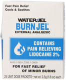 WaterJel Technologies 600U1 3.5 Gram Unit Dose Packet Burn Jel Topical Gel (25 Per Box)