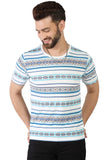 Toplot T-Shirt For Mens With Crew Neck & Regular Sleeves (T-Shirt-5056-Blue-S),Blue,,B0C3GWRW67